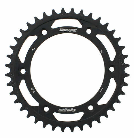 SUPERSPROX REAR SPROCKET STEEL 40T-520 BLK HUS/HUSQ/KTM RFE-990-40-BLK