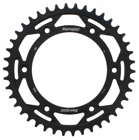 SUPERSPROX REAR SPROCKET STEEL 42T-520 BLK HUSQ/KTM RFE-990-42-BLK