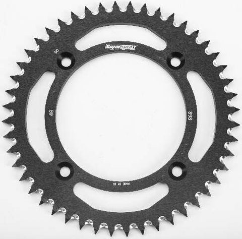 SUPERSPROX REAR SPROCKET ALUMINUM 48T-428 BLK HUSQ/KTM RAL-898-48-BLK