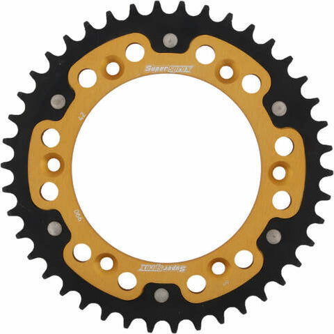 SUPERSPROX REAR STEALTH SPROCKET ALU/STL 42T-520 GLD HUSQ/KTM RST-990-42-GLD
