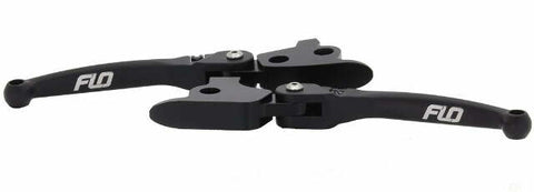 FLO MOTORSPORTS MX STYLE LEVER SET BLACK FLH/FLT 08-13 HD-811BLK