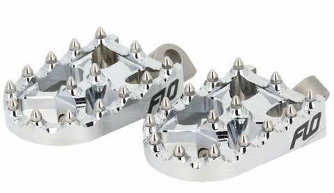 FLO MOTORSPORTS MOTO STYLE FOOTPEG SET CHROME 2