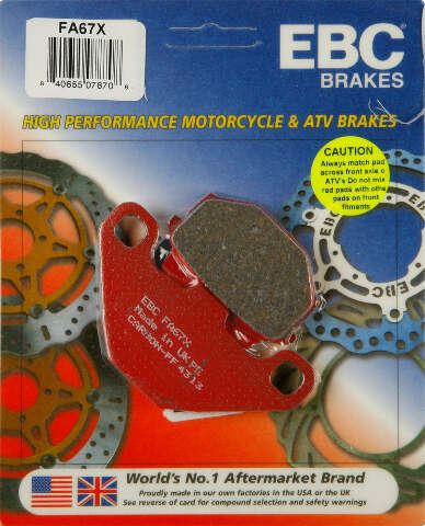 EBC BRAKE PADS FA67X
