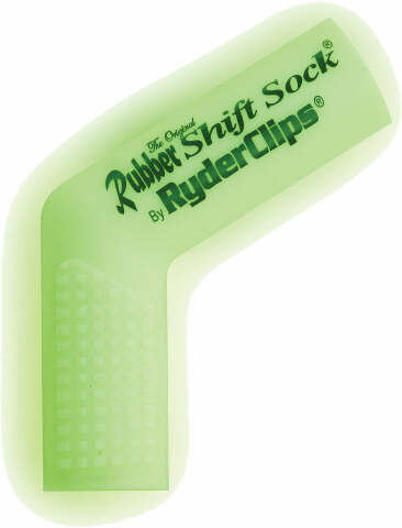 RYDER CLIPS RUBBER SHIFT SOCK (GLO-WHITE) RSS-GLOWHITE