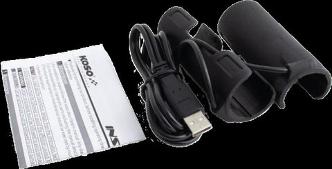 KOSO X-CLAWS HEATED GRIPS CLAMP-ON SLEEVE USB BLACK AX120000