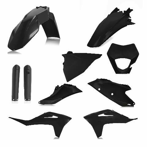 ACERBIS FULL PLASTIC KIT GAS BLACK 2872810001
