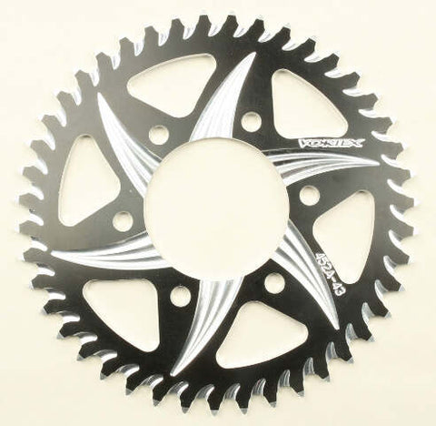 VORTEX REAR CAT5 SPROCKET ALUMINUM 43T-520 BLK KAW 452AZK-43