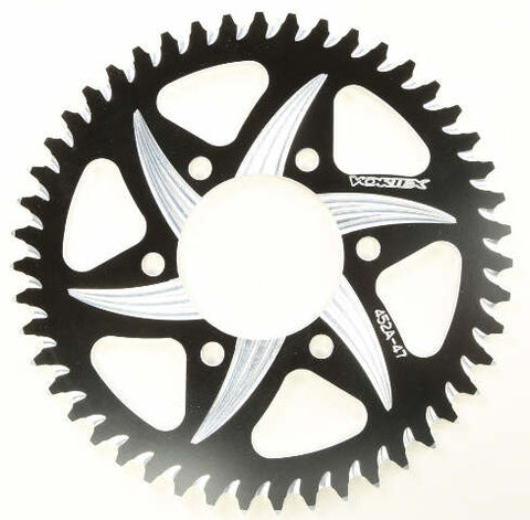 VORTEX REAR CAT5 SPROCKET ALUMINUM 47T-520 BLK KAW 452AZK-47