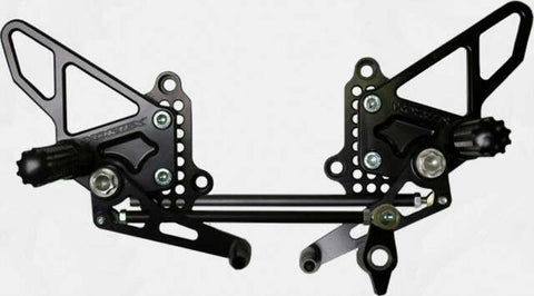 VORTEX REAR SET COMPLETE BLK DUC RS198K