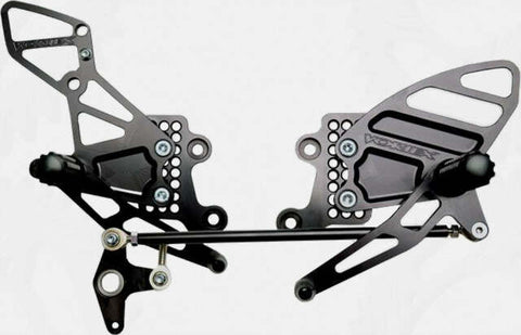 VORTEX REAR SET COMPLETE BLK HON RS205K