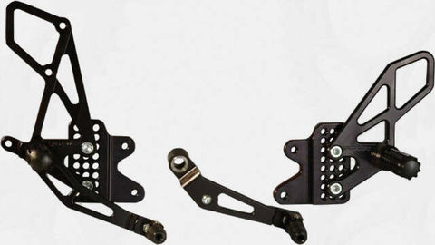 VORTEX REAR SET COMPLETE BLK SUZ RS553K