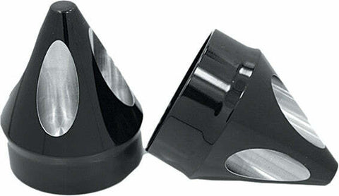 AVON AXLE NUT COVER SPIKE BLACK 1