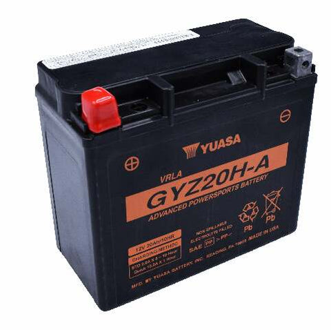 YUASA BATTERY GYZ20H-A SEALED FACTORY ACTIVATED YUAM720GHA