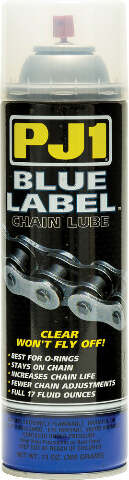 PJ1 BLUE LABEL CHAIN LUBE 13OZ 1-22