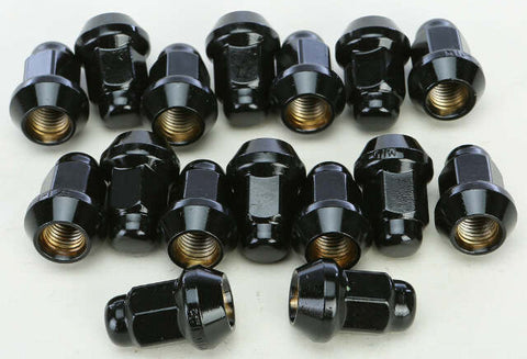 AWC 10MMX1.25 TAPERED LUG NUTS BLACK 60' 14MM HEAD 16/PK ALUGB-14BX