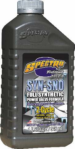SPECTRO PLATINUM SNO SYNTHETIC 2T 1 QT POWERVALVE FORMULA R.SYNSNO