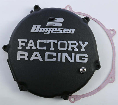 BOYESEN FACTORY RACING CLUTCH COVER BLACK CC-12AB