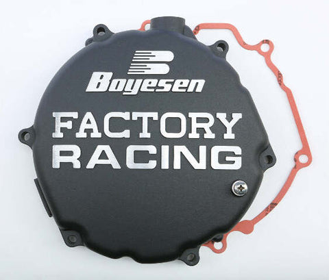BOYESEN FACTORY RACING CLUTCH COVER BLACK CC-12CB