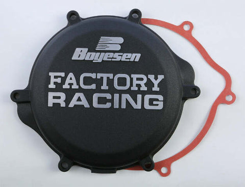 BOYESEN FACTORY RACING CLUTCH COVER BLACK CC-21AB