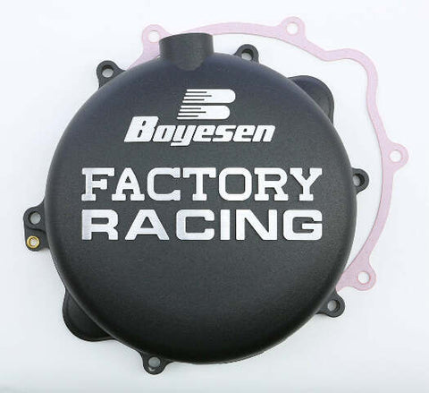 BOYESEN FACTORY RACING CLUTCH COVER BLACK CC-42B