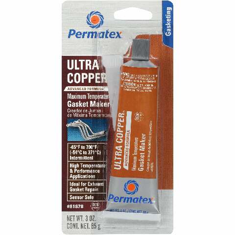PERMATEX ULTRA COPPER SILICONE GASKET SEALANT 3OZ 81878