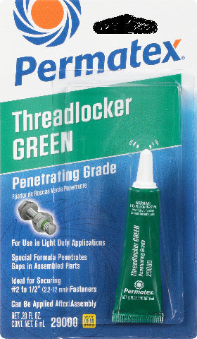 PERMATEX PENETRATING GRADE THREADLOCKER GREEN 6 ML 29000