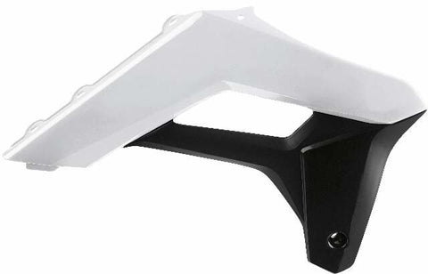 POLISPORT RADIATOR SCOOPS WHITE/BLACK SHERCO 8424700002