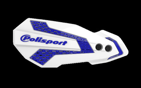 POLISPORT MX FLOW HANDGUARDS WHITE/BLUE 8308200016