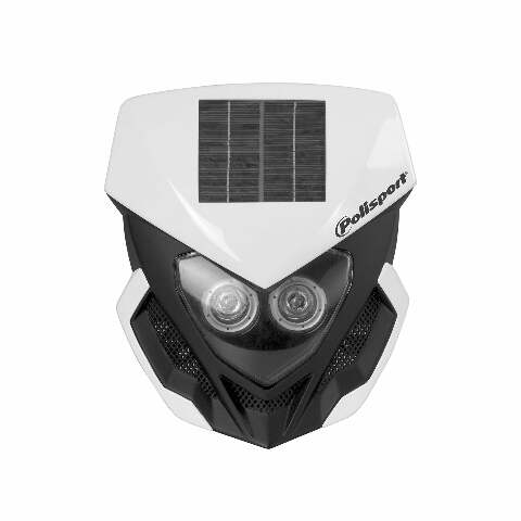 POLISPORT LOOKOS SOLAR HEADLIGHT WHITE/BLACK 8668900001