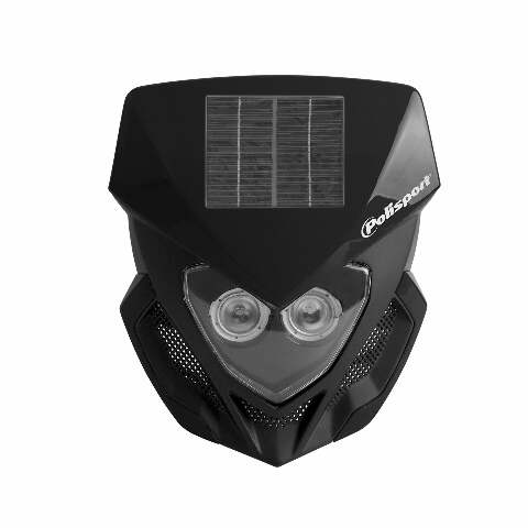 POLISPORT LOOKOS SOLAR HEADLIGHT BLACK 8668900002