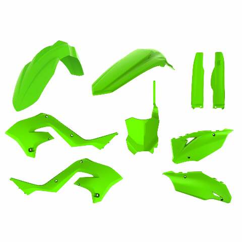 POLISPORT MX RESTYLING KIT LIME GREEN KAW 90936
