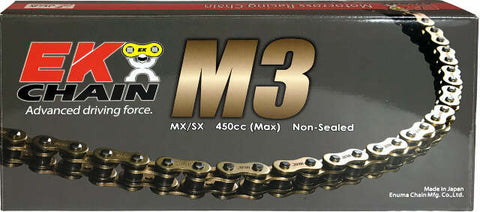 EK CHAIN M3 NON-SEALED 520-120L GLD 520M3-120G