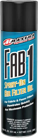 MAXIMA FAB 1 SPRAY-ON AIR FILTER OIL 13OZ 61920
