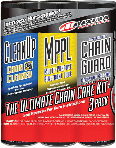 MAXIMA ULTIMATE CHAIN GUARD CARE KIT 3/PK 70-779203