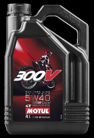 MOTUL MOTOR OIL 300V EC 4T SYNTHETIC 15W50 55 GAL DRUM 104133