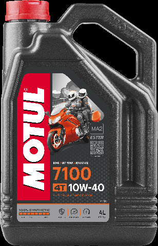 MOTUL 7100 SYNTHETIC OIL 10W40 4-LITER 104092