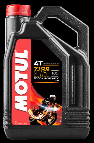 MOTUL 7100 SYNTHETIC OIL 20W50 4-LITER 104104