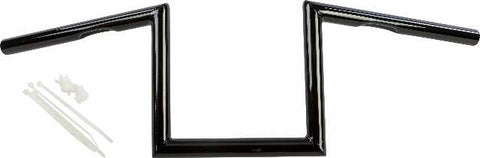 HARDDRIVE Z-BAR ONE INCH DIMPLED 8 INCH GLOSS BLACK 21-231GB
