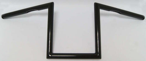 HARDDRIVE Z-BAR ONE INCH DIMPLED 10 INCH GLOSS BLACK 21-234GB