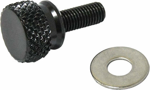 HARDDRIVE KNURLED SEAT KNOB 1/4-28 1/4-28 STEPPED BLACK 05-319BK