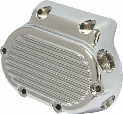 HARDDRIVE TRANS END COVER 5 SPEED FINNED CHROME BIG TWIN 87-06 68-190
