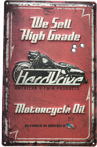 HARDDRIVE M/C OIL SIGN HARDRIVE OIL SIGN