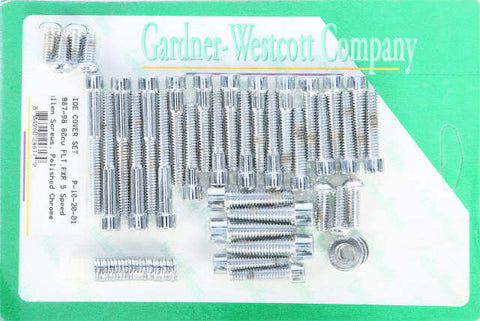GARDNERWESTCOTT PRIMARY COVER SET POLISHED 99-06 DYNA AND 00-06 SOFTAIL P-10-18-08