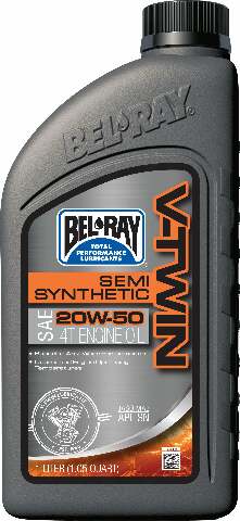 BEL-RAY V-TWIN SEMI-SYNTHETIC ENGINE OIL 20W-50 1L 96910-BT1