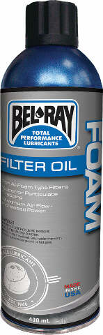 BEL-RAY FOAM FILTER OIL WATERPROOF SPRAY 400ML 99200-A400W