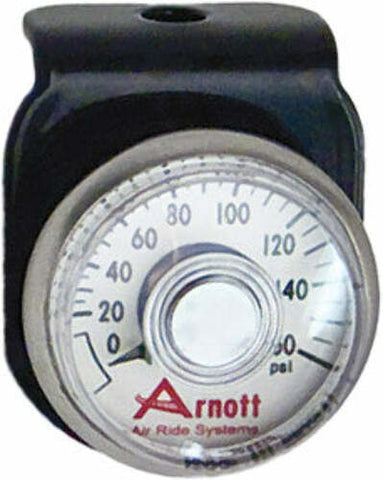 ARNOTT PRESSURE GAUGE & BRACKET CHROME K-2636