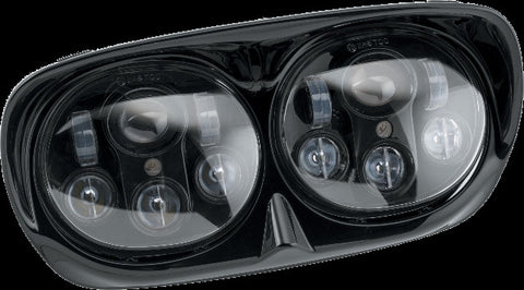 LETRIC LIGHTING CO LED HEADLIGHT BLK/BLK FLTR `98-13 LLC-LRHP-BB