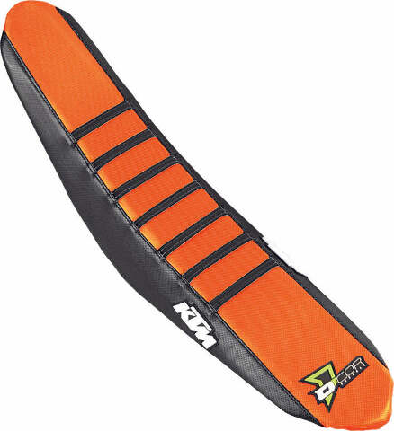 D-COR SEAT COVER BLACK/ORANGE W/RIBS 30-30-206