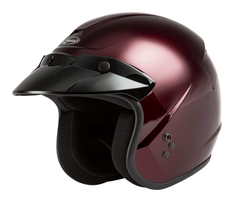 GMAX OF-2 OPEN-FACE HELMET WINE RED MD G1020105