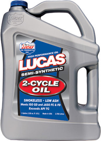 LUCAS SEMI-SYNTHETIC 2-CYCLE OIL GAL 10115